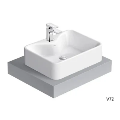 Chậu rửa bàn đá Viglacera V72