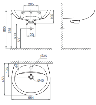 Chậu Viglacera BS409