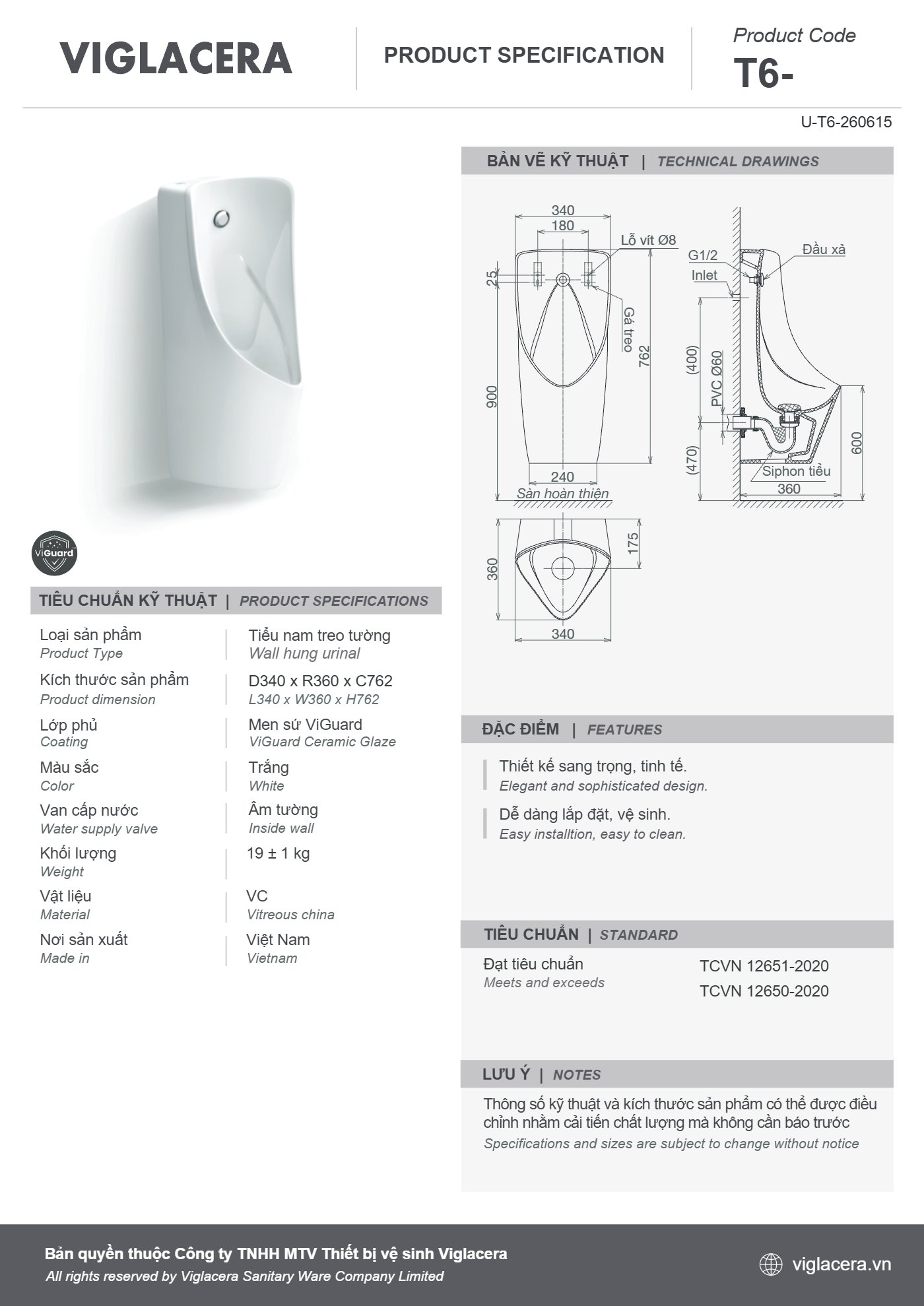 Bản vẽ spec T6