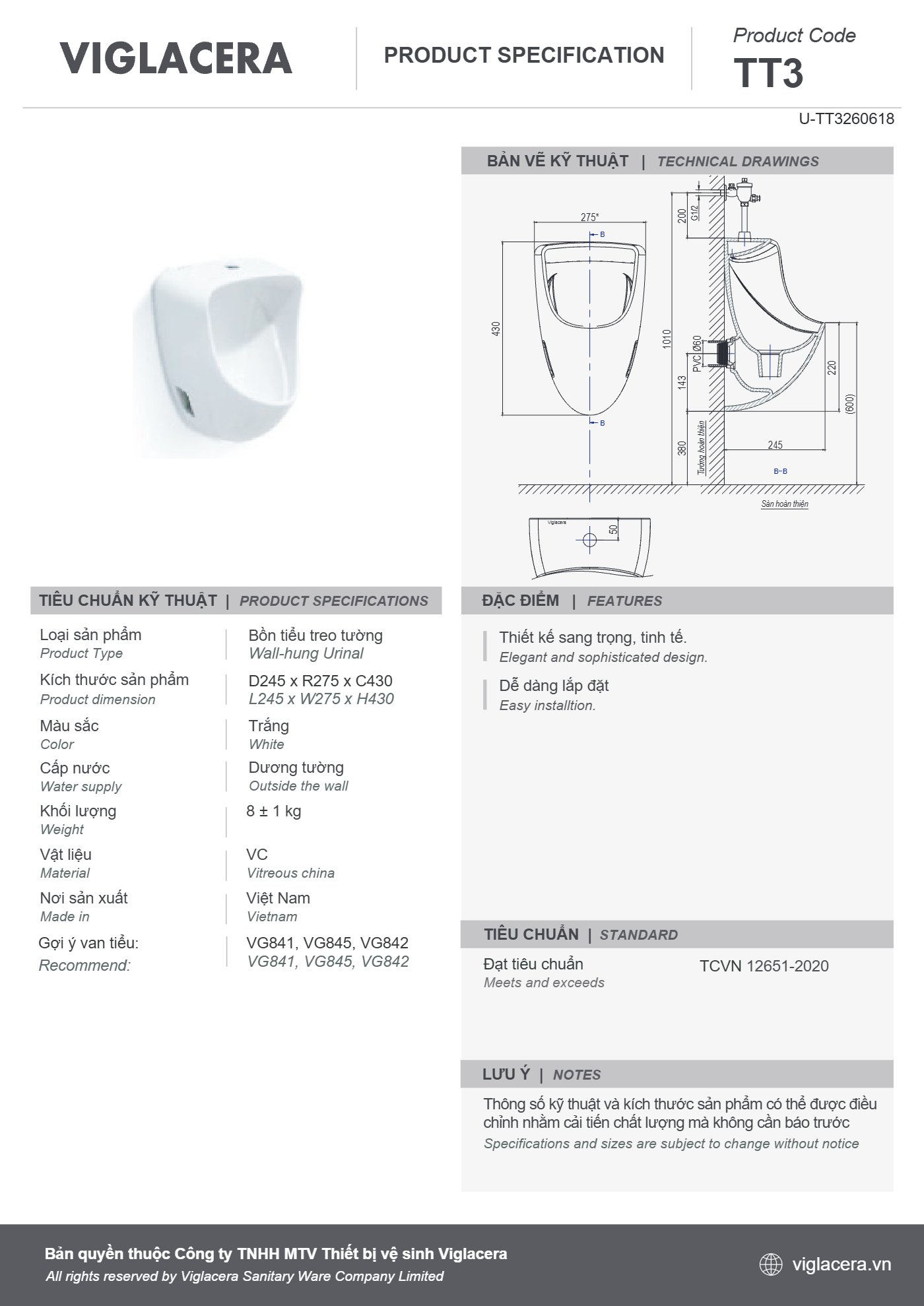 Bản vẽ spec TT3