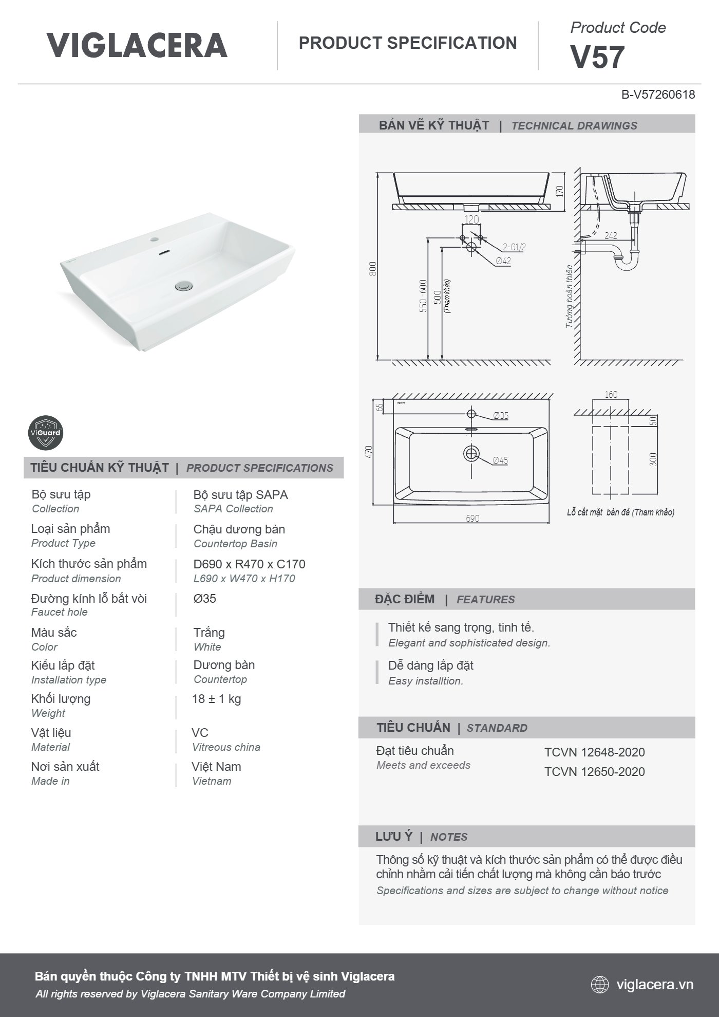 Bản vẽ spec V57
