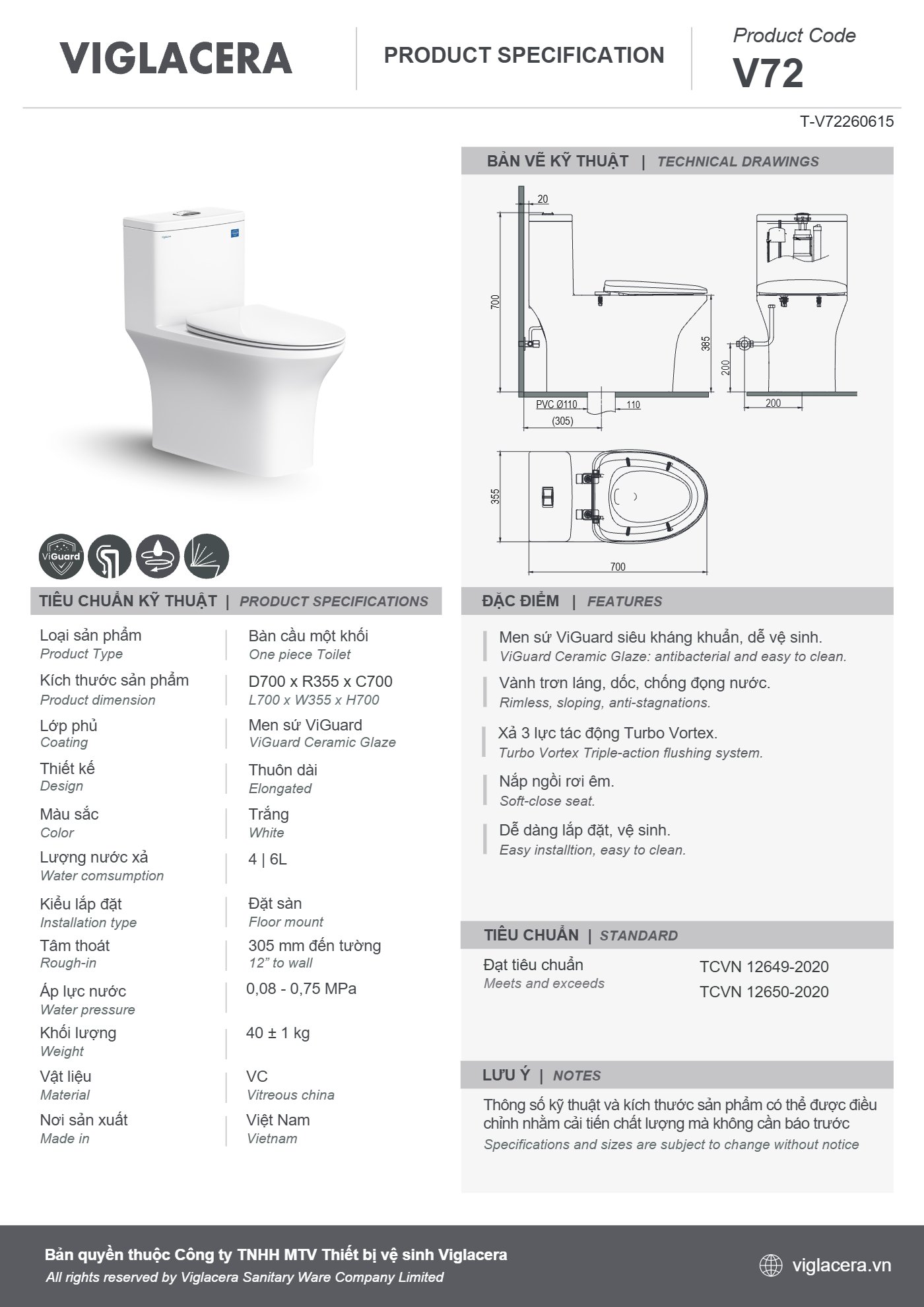 Bản vẽ spec V72