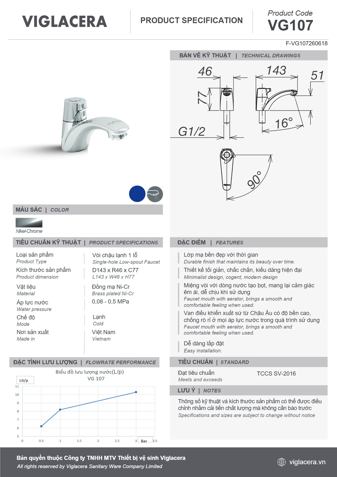 Bản vẽ spec VG107