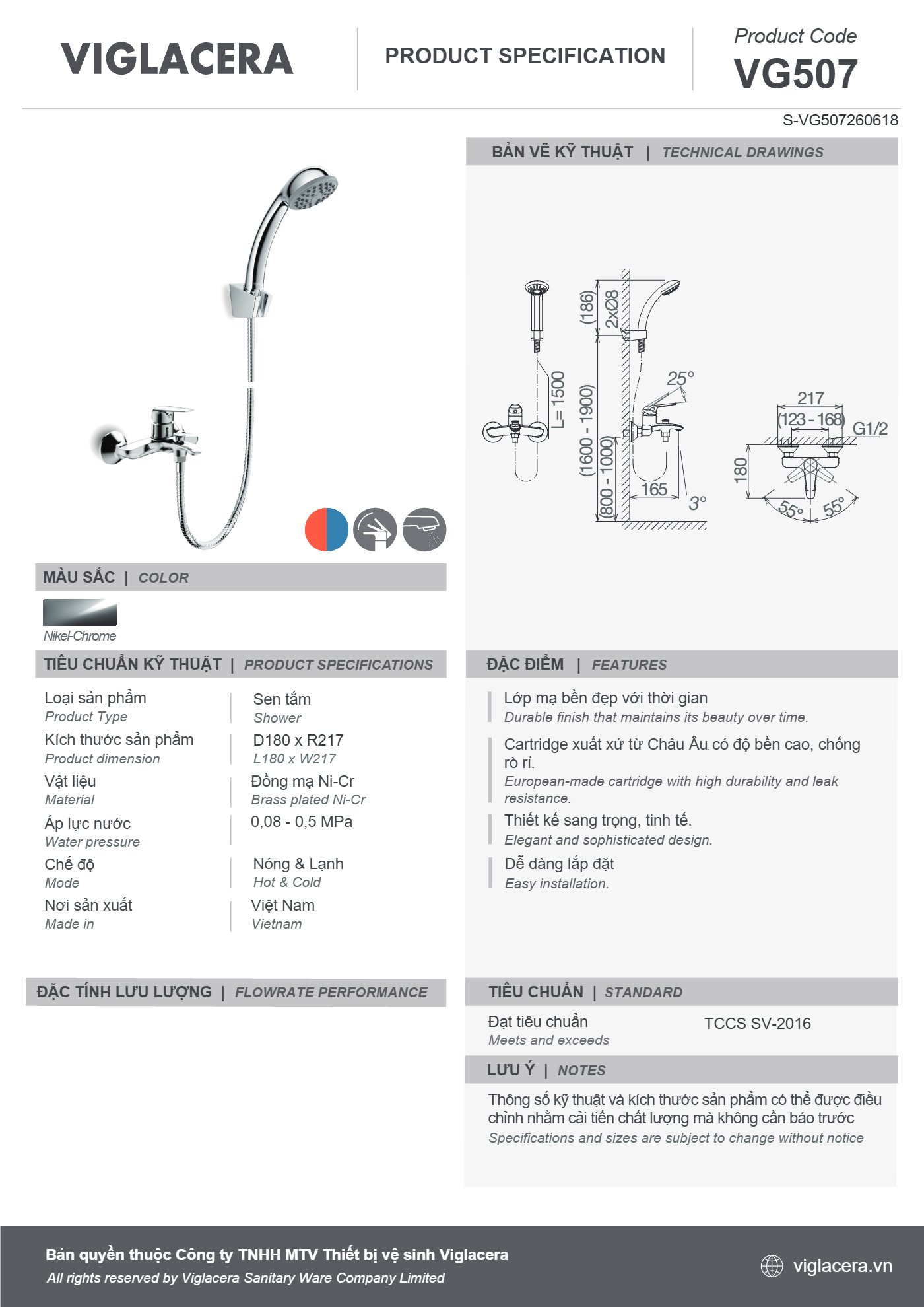 Bản vẽ spec VG507