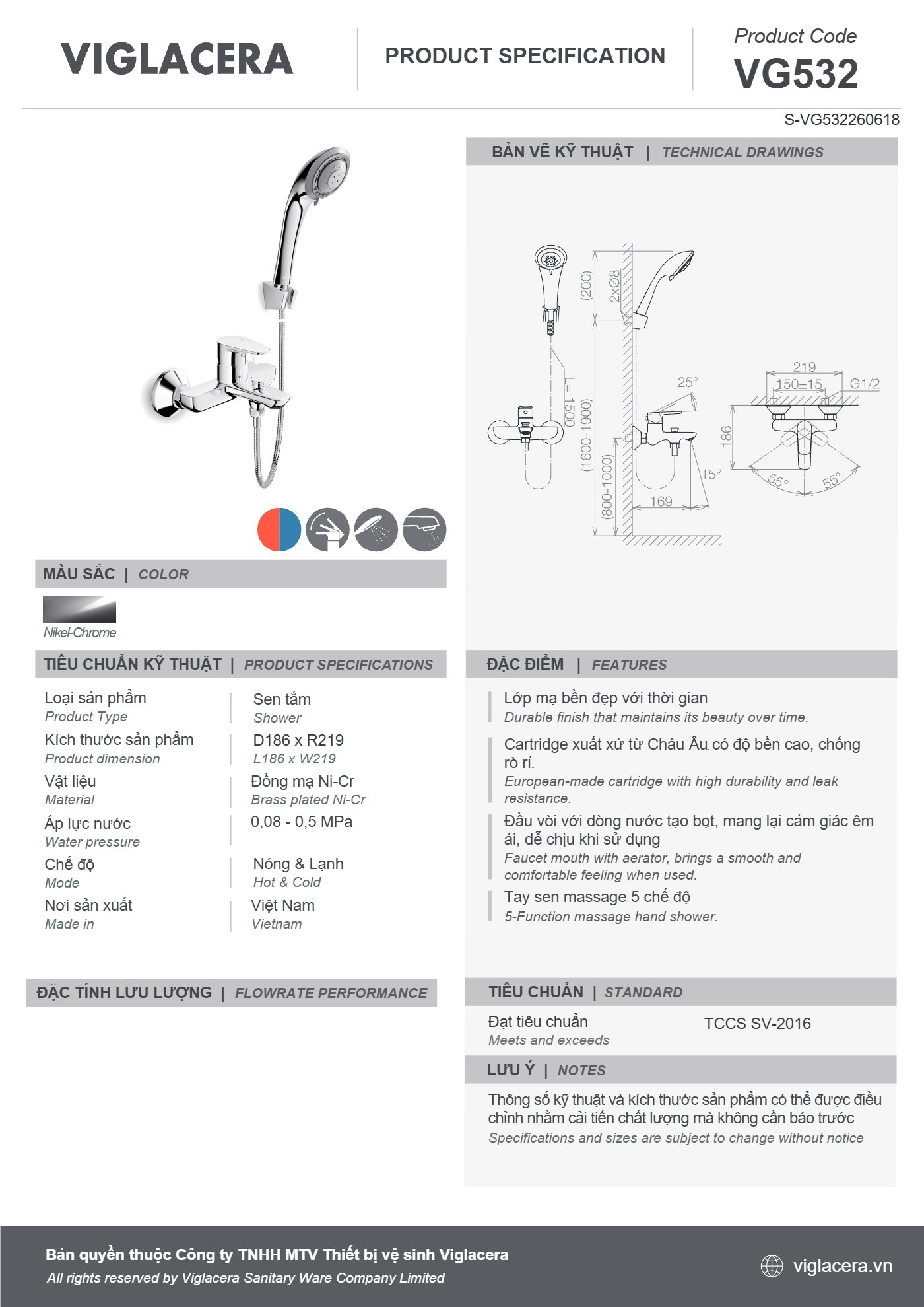 Bản vẽ spec VG532