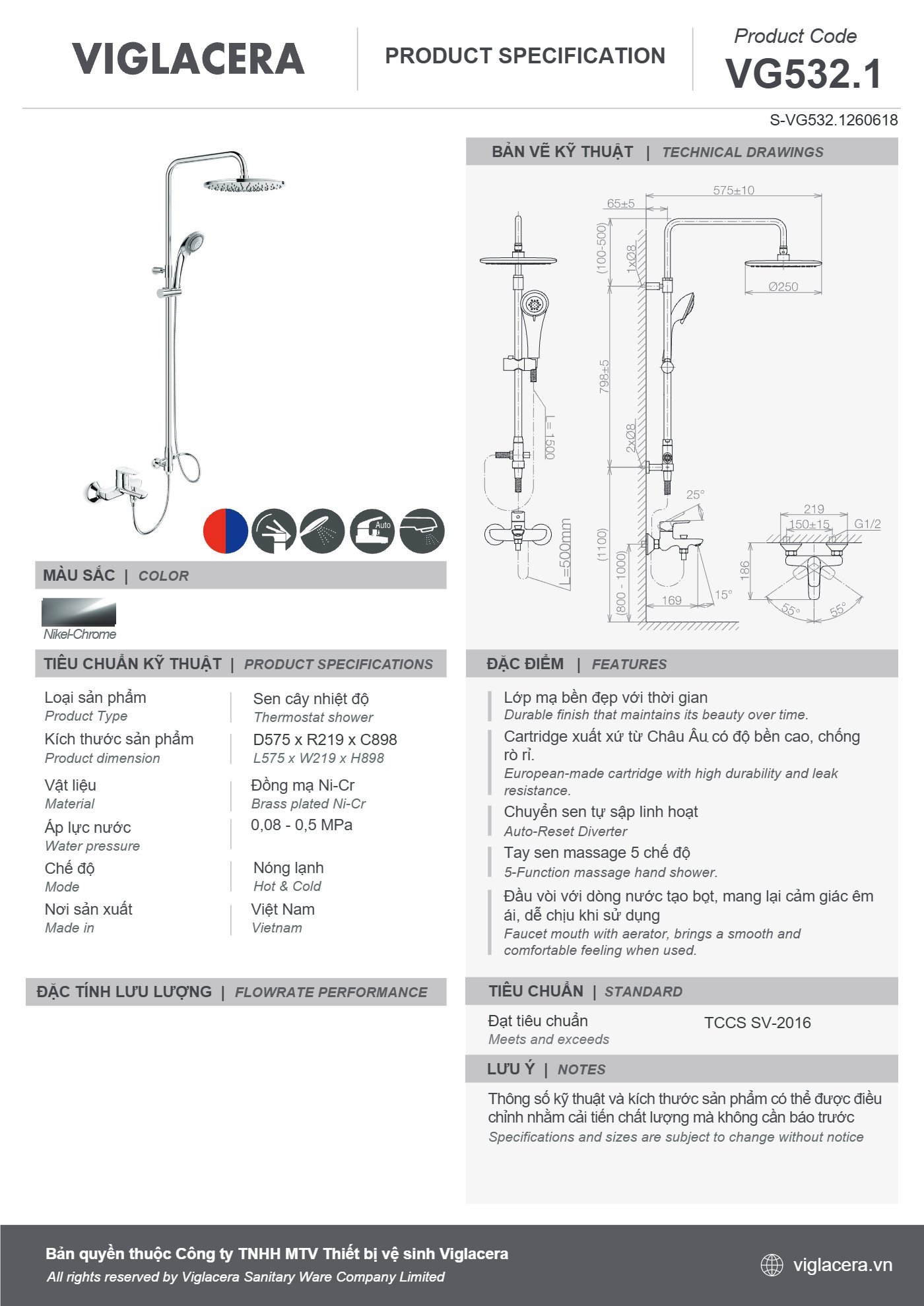 Bản vẽ spec VG532.1