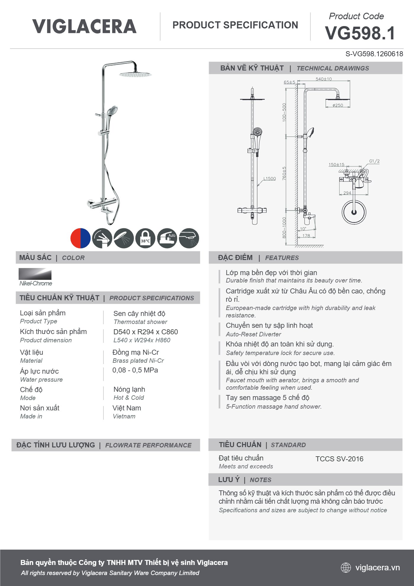 Bản vẽ spec VG598.1